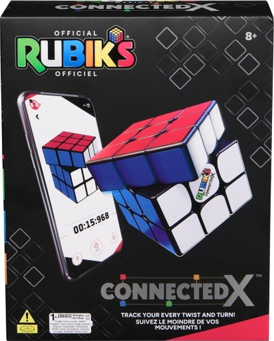 Играчка сложувалка Рубиков поврзан куб ConnectedX, куб 3x3, Блутут, повеќебоен