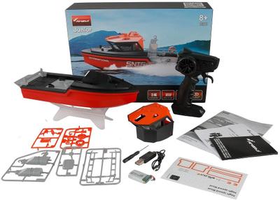 Varkë me pult Amewi RC Beginner Motorboat RtR, 320 mm, motor brushless, e bardhë