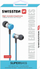 Жични слушалки Swissten Superbass YS900, 3.5 mm, микрофон, сини