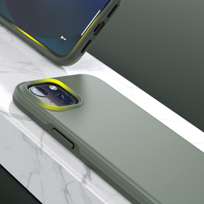 Kuti mbrojtëse Choetech për iPhone 13, PC+TPU, që s’e ha kollaj goditja, jeshile