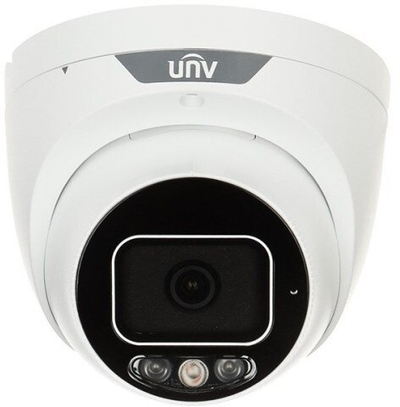 Kamerë IP Uniview IPC3638SS-ADF28KMC-I1 Tri-Guard, 8MP 4K UHD, lente 2.8mm, e bardhë