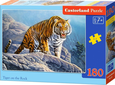 Puzzle Castorland 180 - Tigri në shkëmb, 180 elemente
