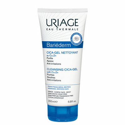 гел за чистење на кожа Uriage Bariederm (Cleansing Cica-Gel), 200 мл