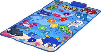 Tapet muzikor për kalamoj Leantoys Ocean Dance Mat, 100x60cm, interaktiv, blu