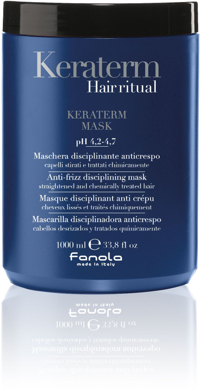 Маска за коса Fanola Keraterm, 1000ml, за права коса