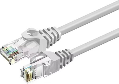 ZOY Ethernet Кабел Cat. 6a UTP CCA, 0.25 m, Gray