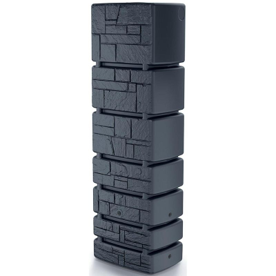 Rezervuar uji shiu Prosperplast Tower Stone, 350L, plastikë dekorative, antracit