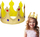 Kurorë feste Gold Crown With Velcro, material i butë, e artë