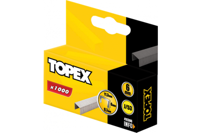 Kapsa letre Topex J 41E306, 6mm, 1000 copë, metal