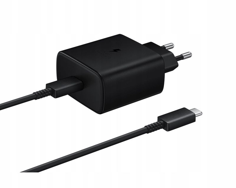 Karikues udhëtimi Samsung, 45W, USB C me kabllo USB C, i zi