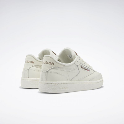Патики Reebok Club C 85 Vintage W, кожа, за жени, крем боја