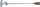 Paletë përziere Makita D73508, 120mm, 600mm, metal