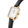Orë dore për femra Daniel Wellington Quadro Mini DW00100729, e zezë/artë