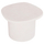 Tavolinë për kafe oval Santorini 54x54,5x40Hcm (HM18054), bardhë