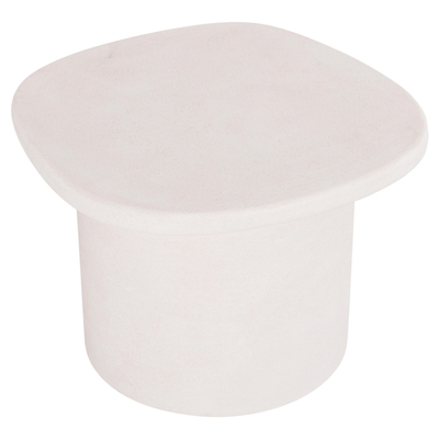 Tavolinë për kafe oval Santorini 54x54,5x40Hcm (HM18054), bardhë