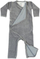 Комбинезон за бебе Lodger Baby Romper Empire Donkey 74, велур, сива