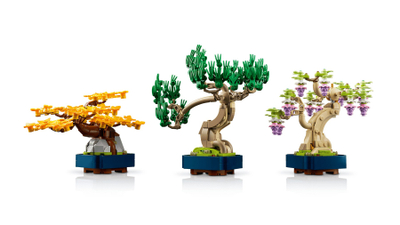 Set LEGO Botanicals Small Bonsai Trees 10373, 709 pjesë, dekorativ, shumëngjyrësh