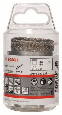 Prerës diamanti Bosch Dry, 40mm, për qeramikë, gri