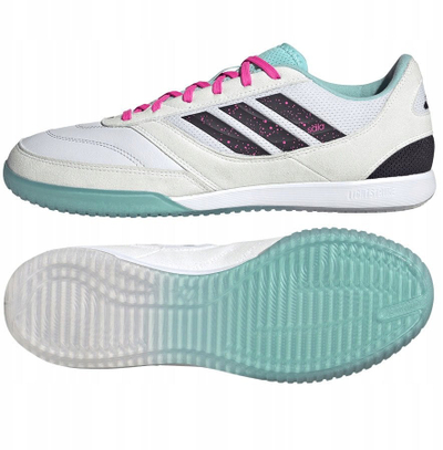 Këpucë futsalli Adidas Top Sala Competition II IN M JH6293, për burra, e bardhë