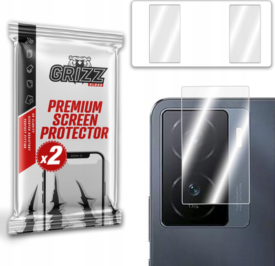 Mbrojtës xhami për kamerë GrizzGlass HybridGlass Vivo IQOO Z7, transparent