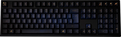 Set keycaps Traitors Infinity PBT Dye-Sub, 109 taste, UK ISO, e zezë blu