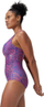 Kостим за капење Speedo Womens Shaping V Neck, моделирачки ефект, розово портокалова