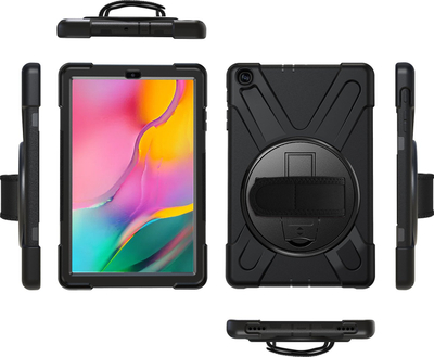 Mbështjellëse tablet eStuff për Samsung Galaxy Tab A 10.1, modeli 2019, tip cover, e zezë