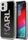 Kapak telefoni Karl Lagerfeld KLHCP12SKLMLBK, për iPhone 12 Mini 5.4", logo me shkëlqim, i zi