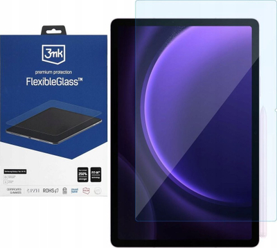 Mbrojtës ekrani 3MK FlexibleGlass për Samsung Galaxy Tab S9 FE, xham hibrid, transparent