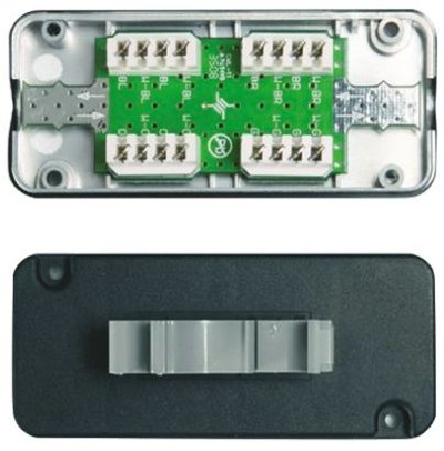 Modul lidhës rrjeti Telegartner, Cat7, 1 port, STP, metalik