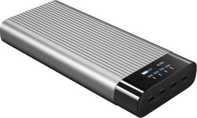 Power bank HYPER HJ245B, 27000 mAh, 100W, ngjyrë argjendi