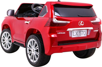 Makina elektrike për kalamaj Lexus LX570, me 2 vende, mban gjer 60 kg, e kuqe