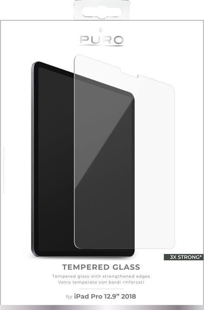 Mbrojtës ekrani Puro Tempered Glass për iPad Pro 12.9" 2018, xham i temperuar 9H, transparent