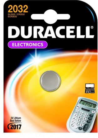 Bateri litium Duracell Electro CR2032, 220mAh, 3V, argjendtë