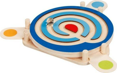 Lojë druri labirint Goki Marble Dexterity, për kalamaj 4+, shumëngjyrëshe
