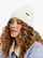 Kapelë dimërore Roxy Tropical Snow Beanie, për femra, e bardhë