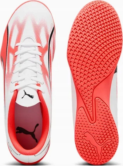 Këpucë futbolli për sallë Puma Ultra Play IT Breakthrough Pack, nr. 44, të bardha me të kuqe