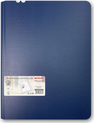 Dosje Penmate Morandi, A4, 40 xhepa, blu navy