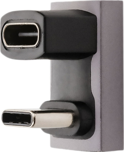 Adapter USB Spacetronik SPU-A23, USB C në USB C, USB4 40Gbps, 8K, gri metalik