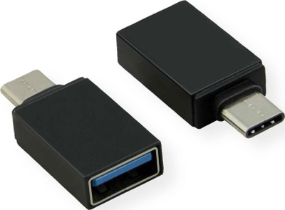 Adapter USB Roline 12.03.2997, USB C në USB A, 5 Gbit/s, i zi