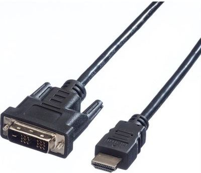 Kabllo DVI në HDMI VALUE 11.99.5516, 1.5m, i zi