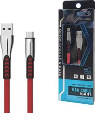 Kabllo USB Senbono BW02, USB A në USB C, 1 m, e kuqe