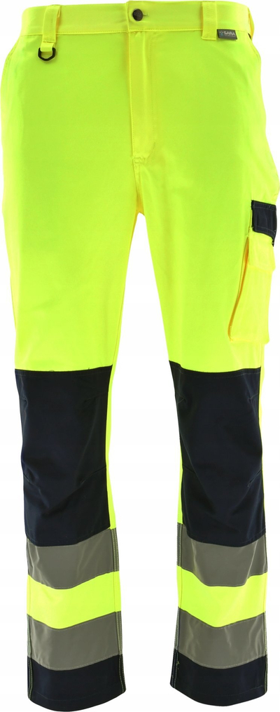 Pantallona pune Sara Road Worker 11-000026, masa XL, reflektuese, rozë