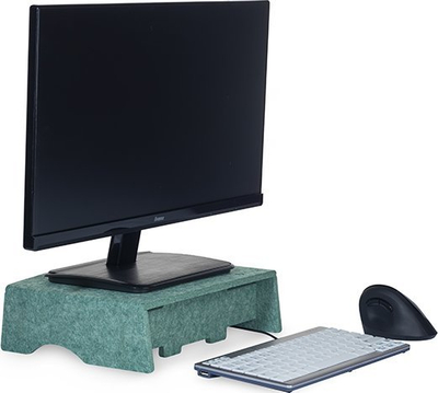 Mbajtëse monitori BakkerElkhuizen Q-Riser 90 Circular, për ekrane deri në 17", ergonomike, jeshile