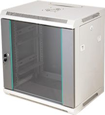 Kabinet rrjeti ALANTEC SW-18U-600-450-N-DSJ-OP-RP-B-S, 18U, 19", gri