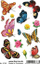Tatuazhe të përkohshme Herma 6766 Colour Art Butterflies, 10 copë, me flutura shumëngjyrëshe