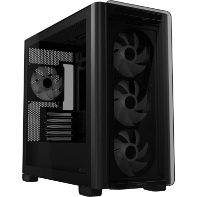 Kuti PC Asus A23 Plus, micro ATX, ARGB, e zezë