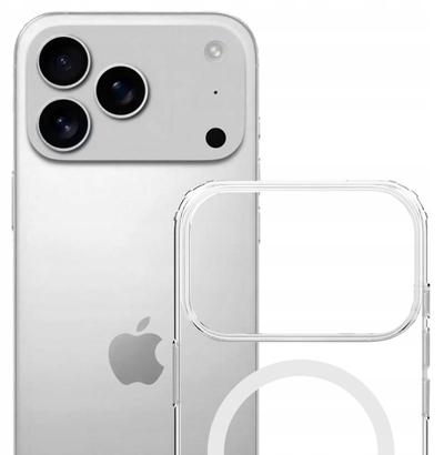 Kapak telefoni 3MK Armor Clear MagCase për iPhone 17 Pro Max, me MagSafe, transparent