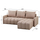 Sofa-Shtrat këndore Proton 225×94×70 Hcm (HM3272.04), bezhë