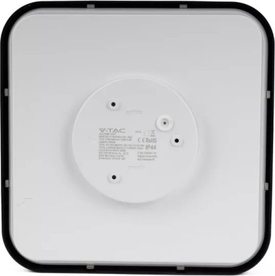 Plafonier tavan V-TAC VT-8630S, LED 36W 42x42cm, me sensor lëvizje IP44, 4000K, e zezë